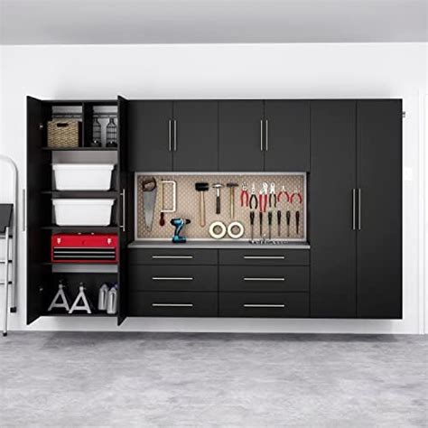 9 pcs big steel storage cabinet set|9 piece garage cabinet system.